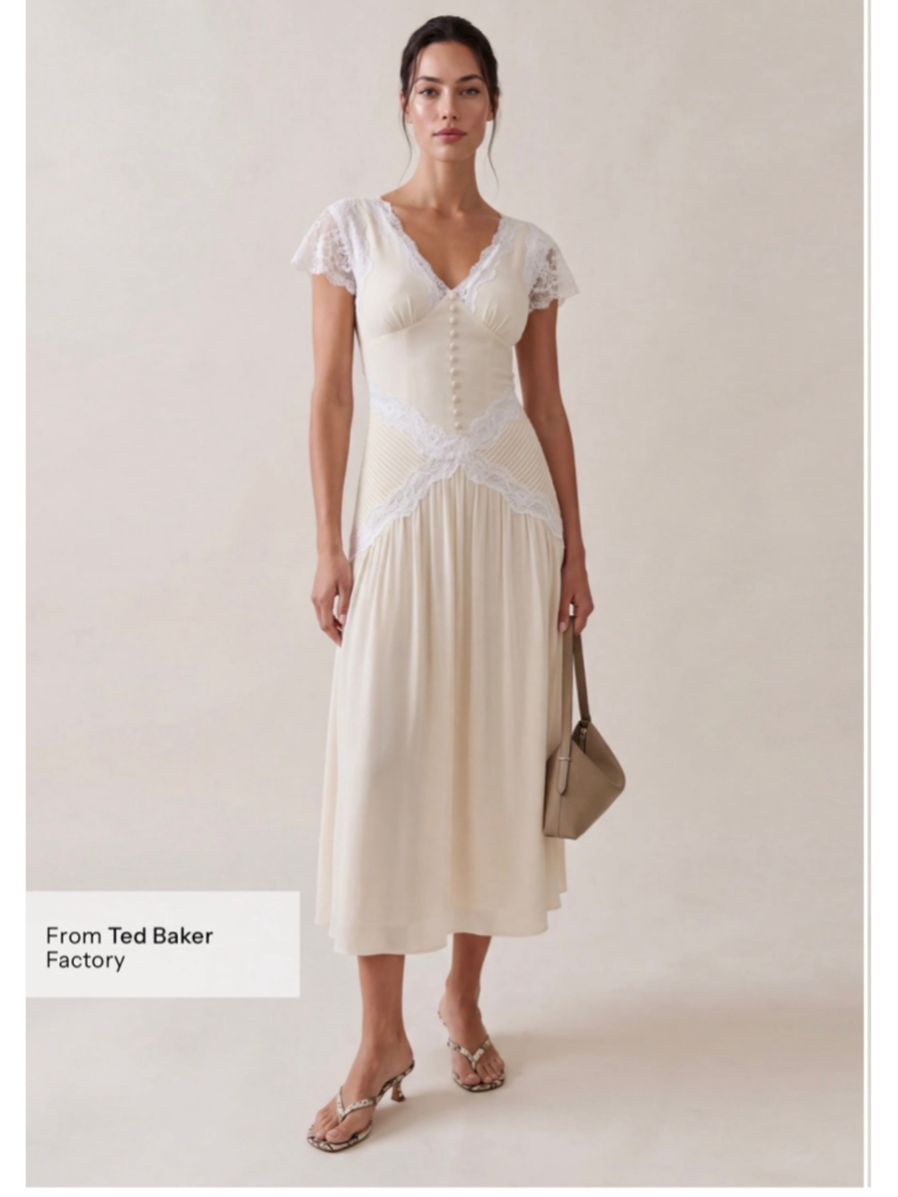 Women's o.p.t Vaiana Dress Lace Midi Dress Size 4